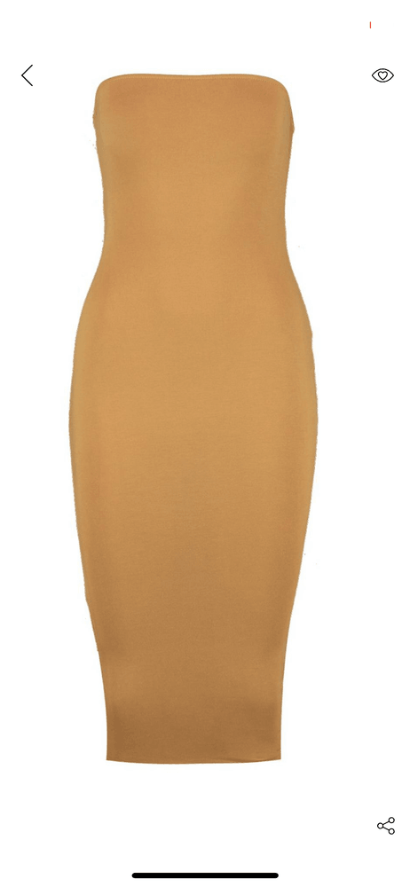 Bodycon mustard dress - Kustomindz Apparel