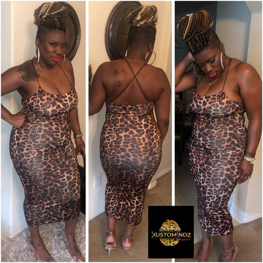 Leopard midi - Kustomindz Apparel