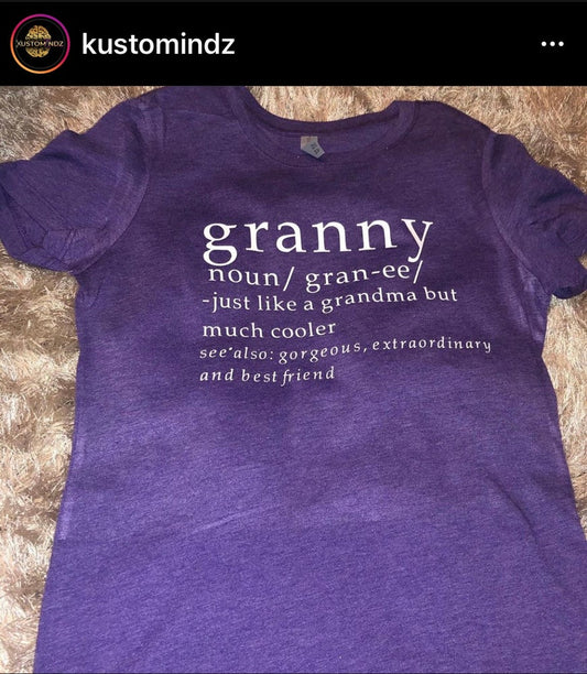 Granny tee - Kustomindz Apparel