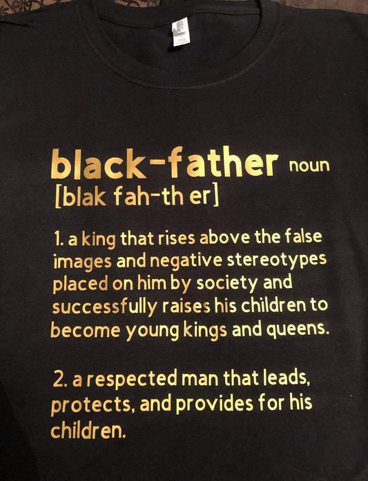 Black father tee - Kustomindz Apparel