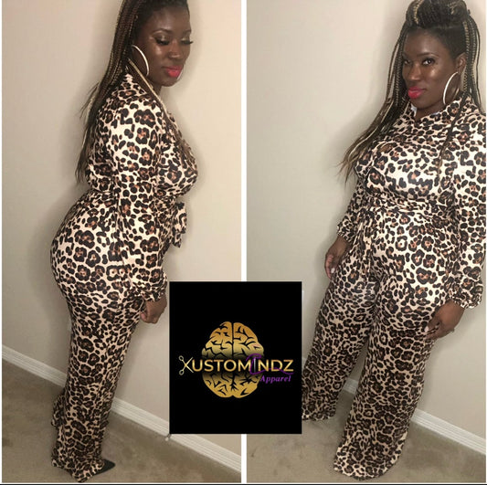 Leopard jumpsuit - Kustomindz Apparel