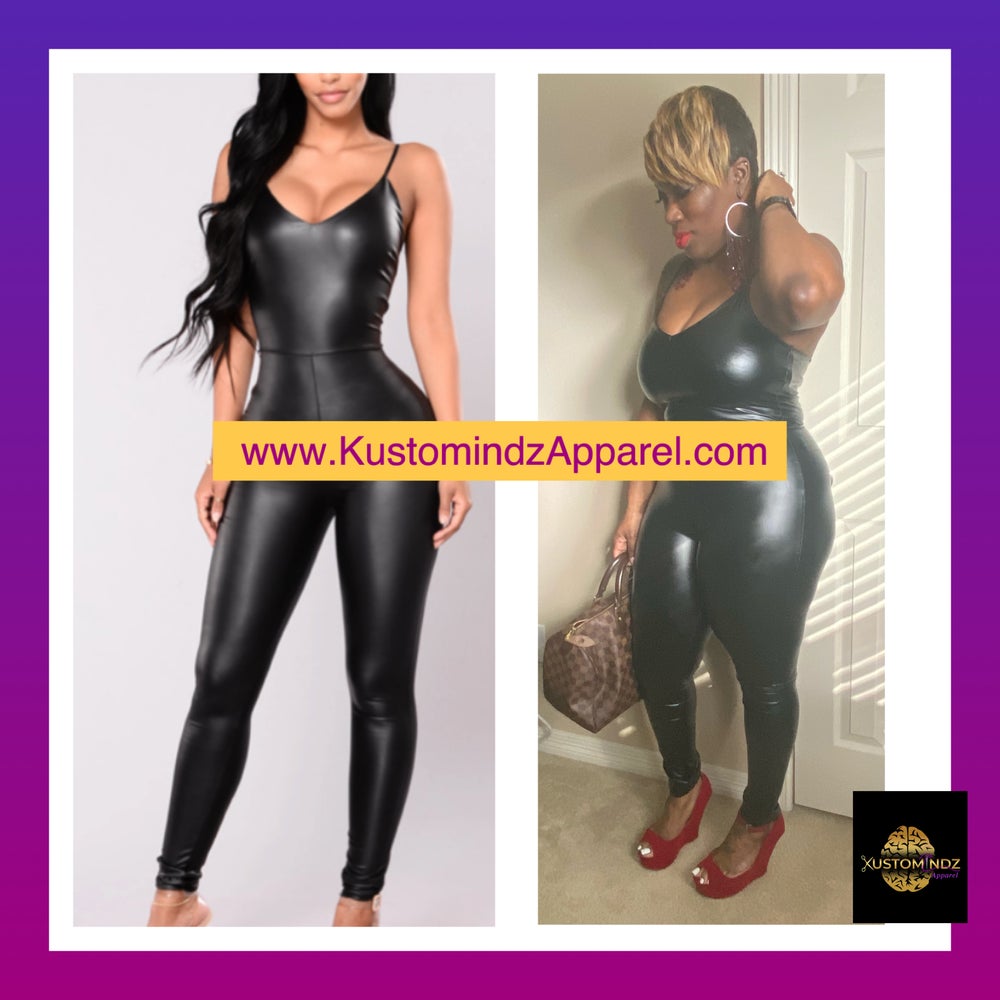 Pleather bodyglove jumpsuit - Kustomindz Apparel