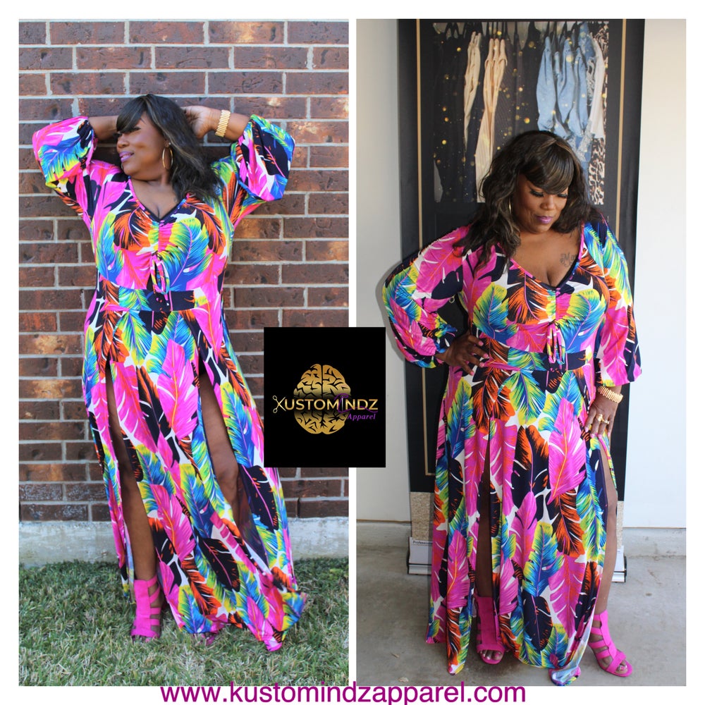 Pink Hawaiian maxi - Kustomindz Apparel