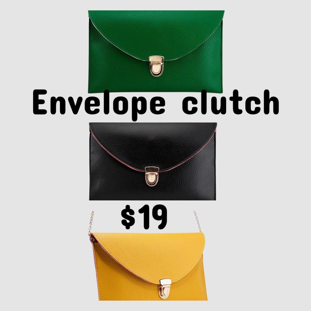 Envelope clutch purse