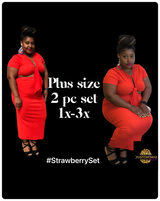 Strawberry   🍓 2 Pc set - Kustomindz Apparel